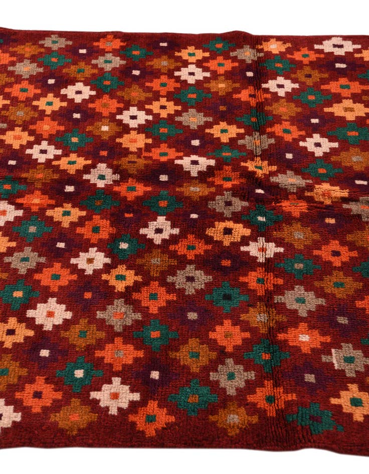 Detail image of 3' 8 x 6'  Hand Knotted Balouch Wool Rug