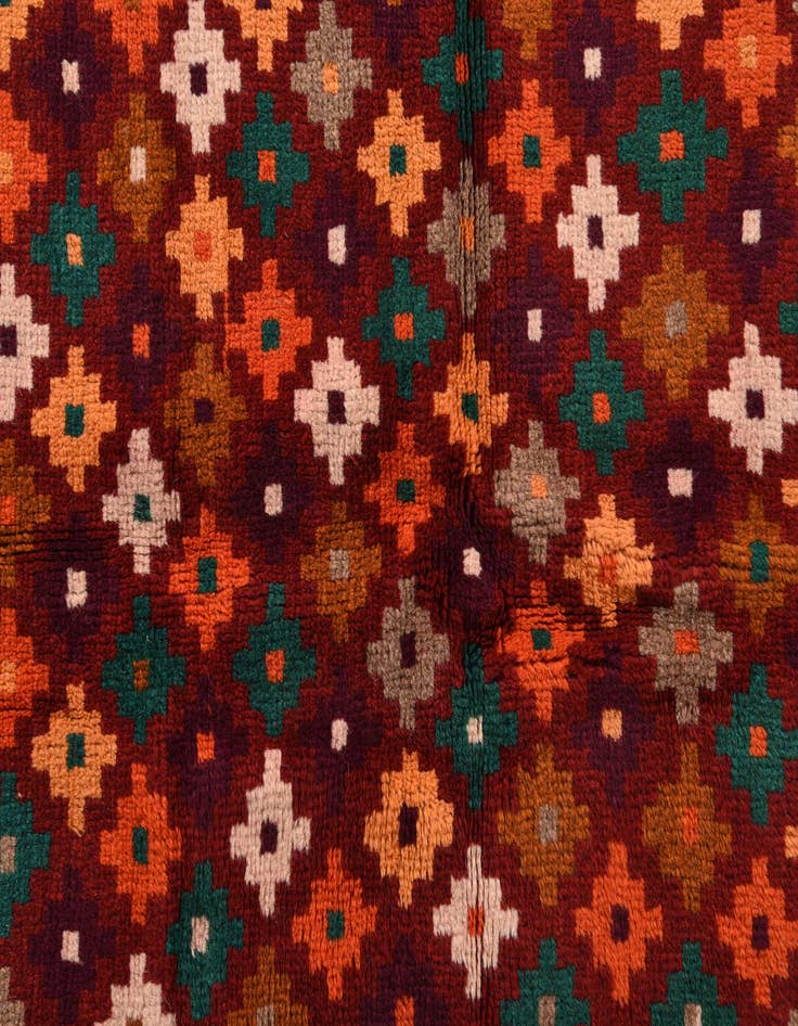 Detail image of 3' 8 x 6'  Hand Knotted Balouch Wool Rug