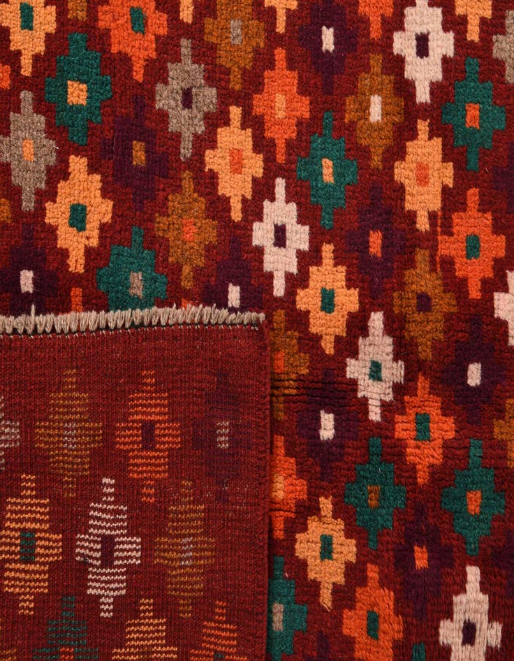 Detail image of 3' 8 x 6'  Hand Knotted Balouch Wool Rug