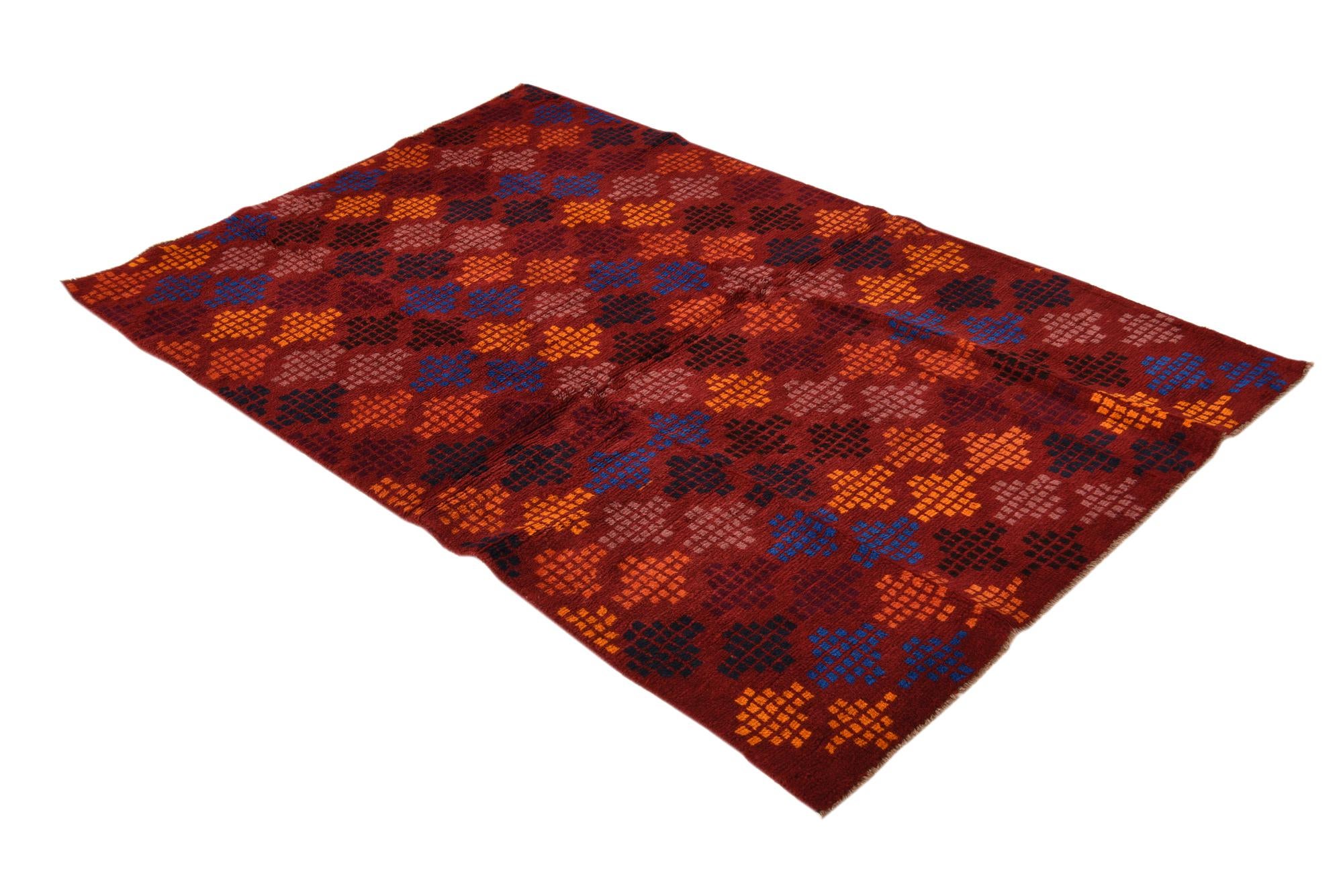 3' 10 x 6' Hand Knotted Balouch Wool Rug