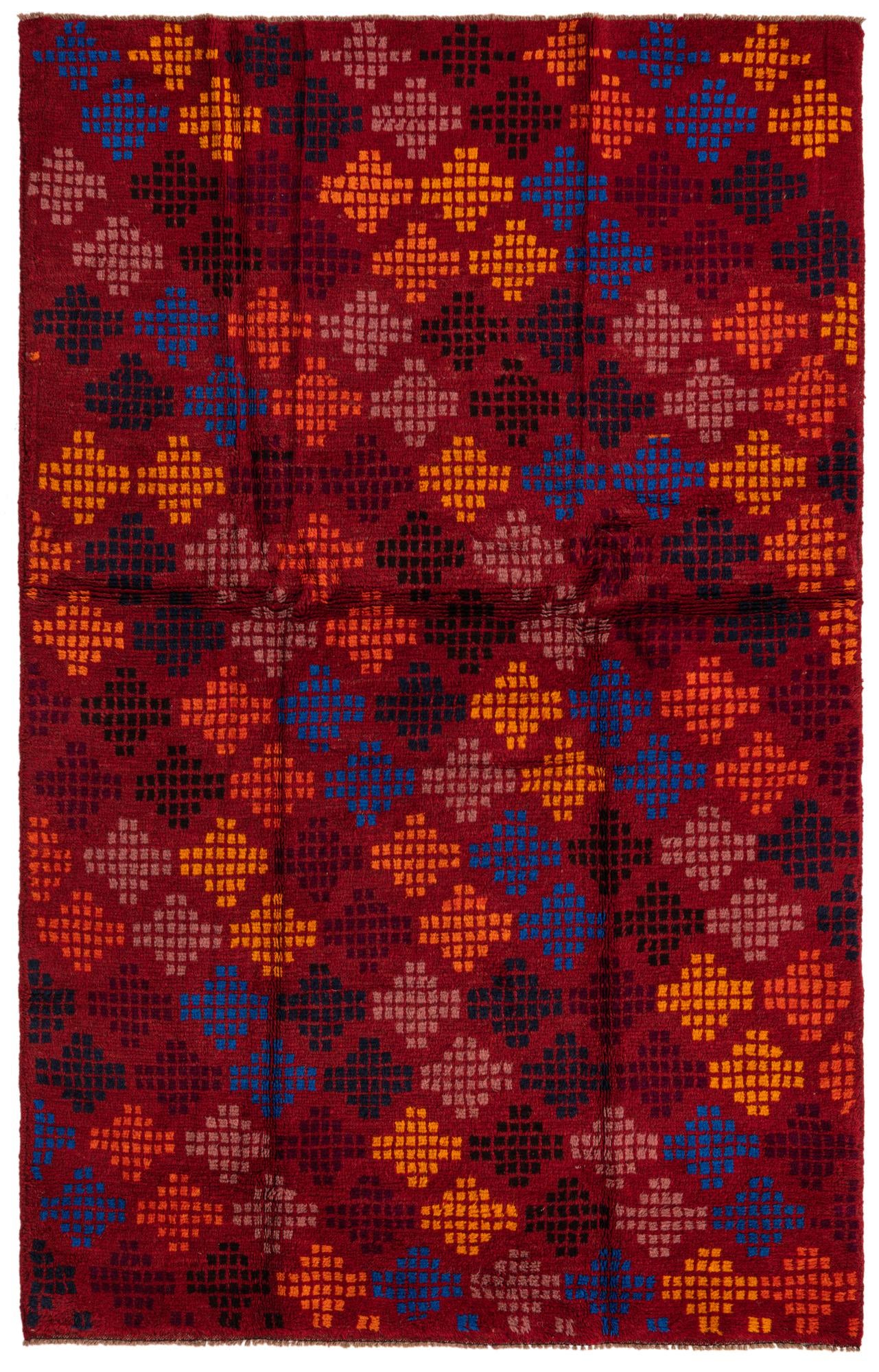 3' 10 x 6' Hand Knotted Balouch Wool Rug