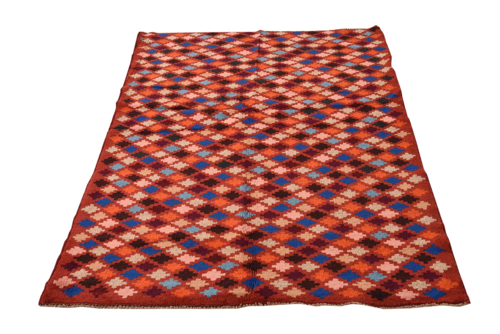 3' 7 x 6' Hand Knotted Balouch Wool Rug