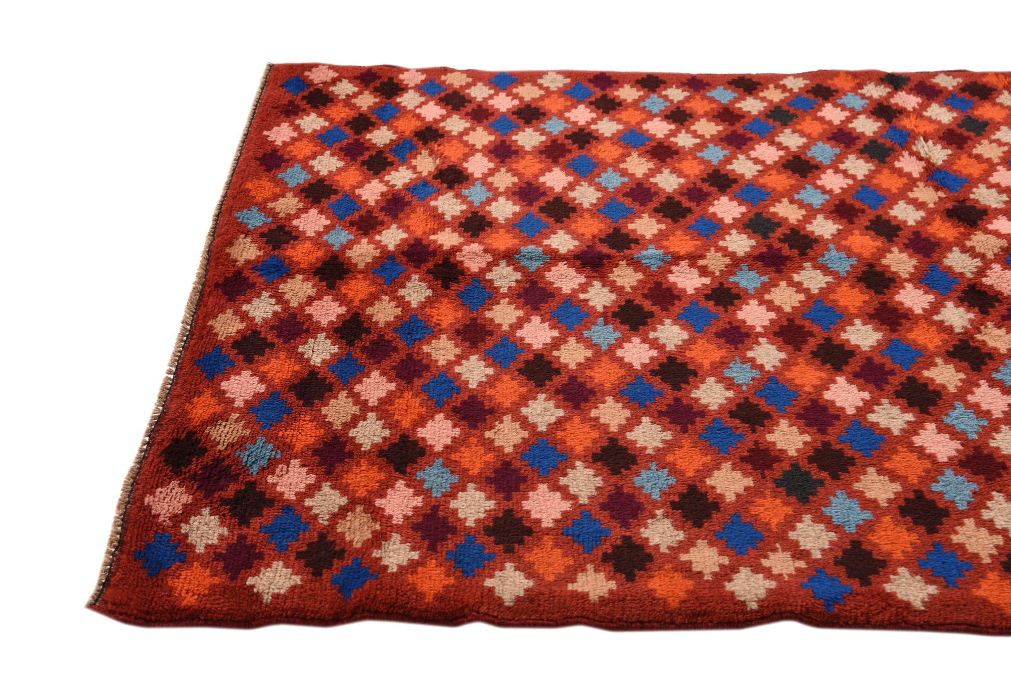 3' 7 x 6' Hand Knotted Balouch Wool Rug