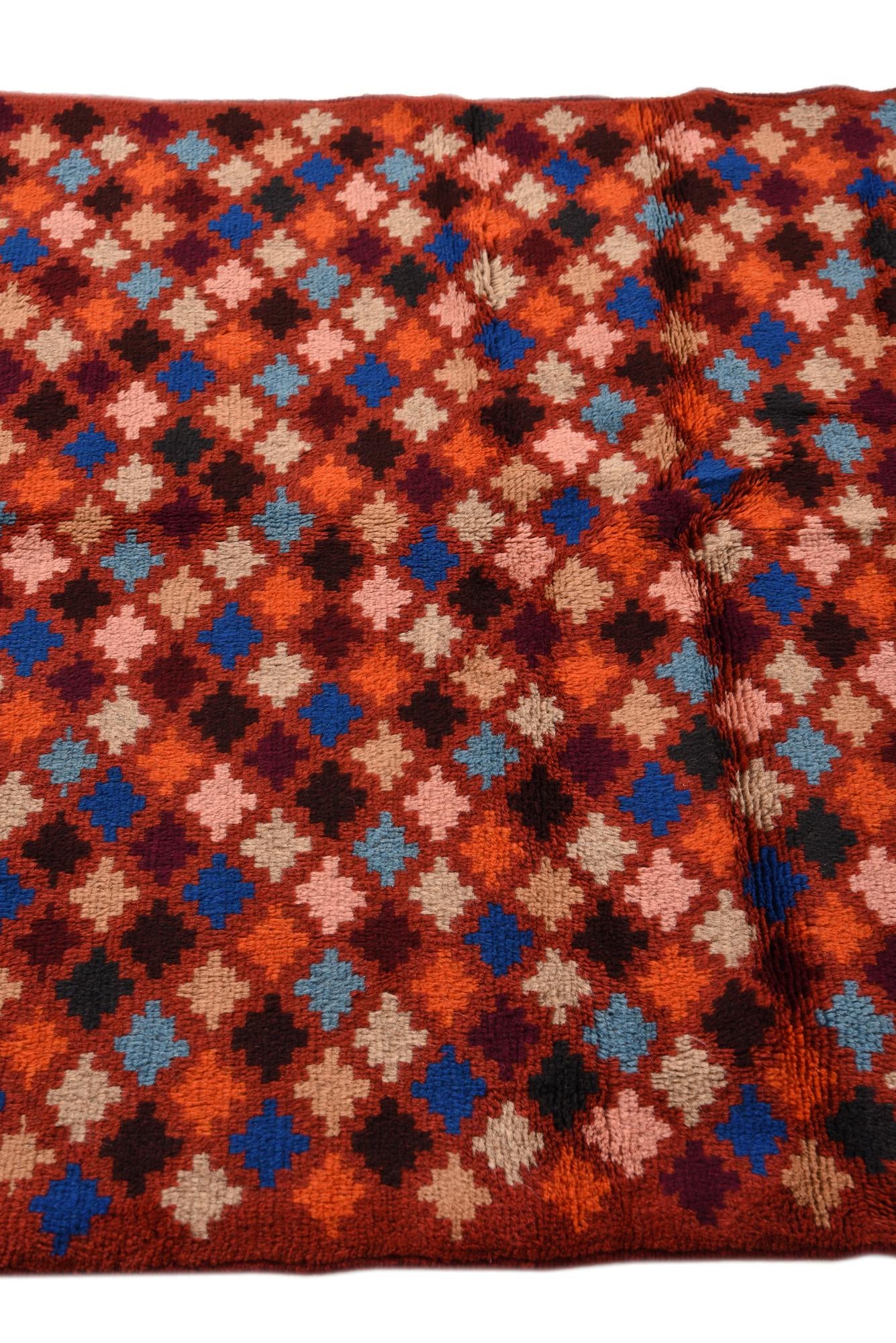 3' 7 x 6' Hand Knotted Balouch Wool Rug