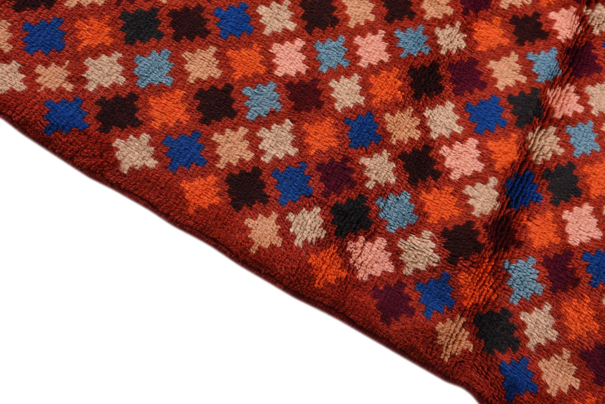 3' 7 x 6' Hand Knotted Balouch Wool Rug