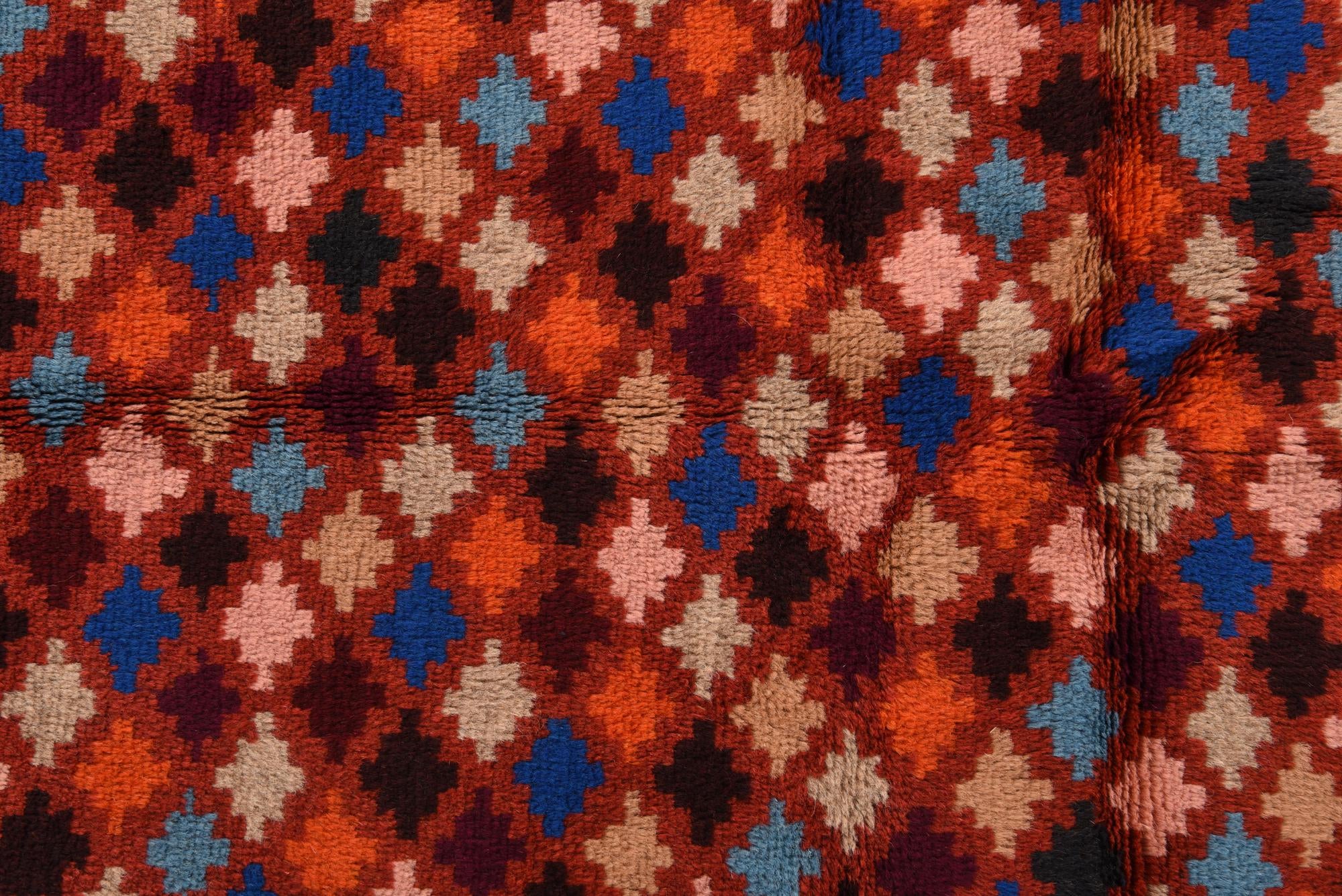 3' 7 x 6' Hand Knotted Balouch Wool Rug