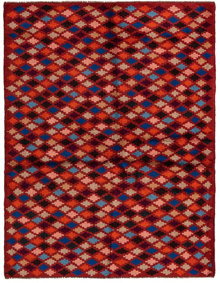 Detail image of 3' 7 x 6' Hand Knotted Balouch Wool Rug