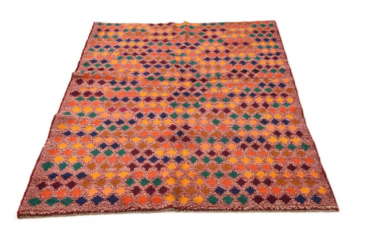 Detail image of 3' 10 x 5' 10 Hand Knotted Balouch Wool Rug