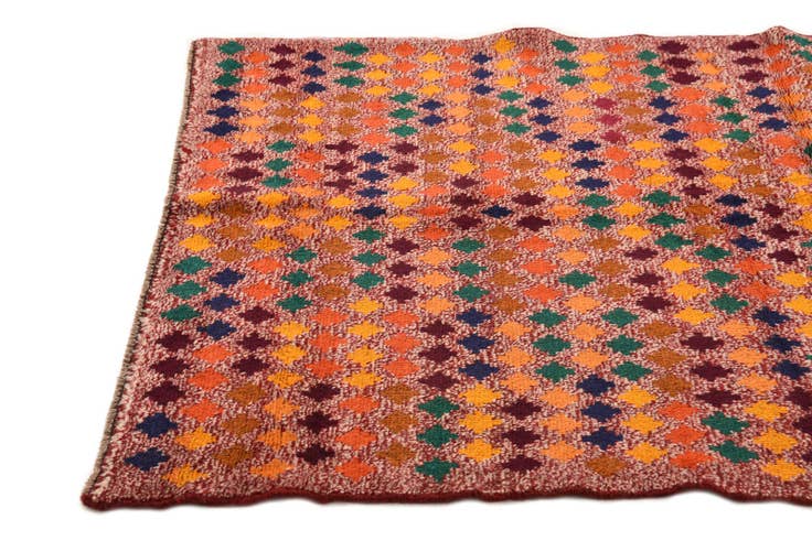 Detail image of 3' 10 x 5' 10 Hand Knotted Balouch Wool Rug