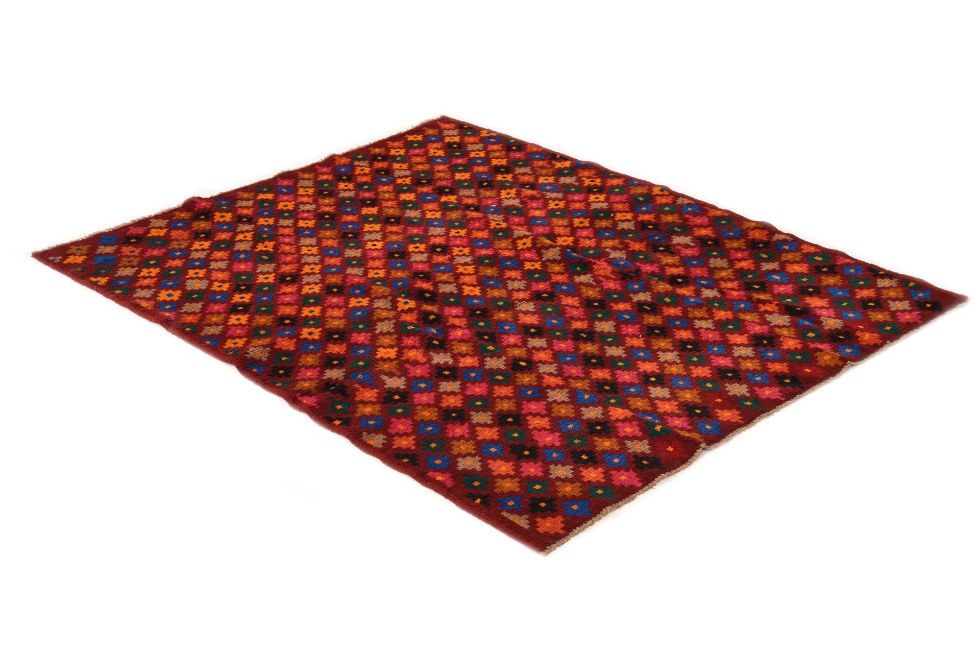 125cm x 170cm Hand Knotted Balouch Wool Rug