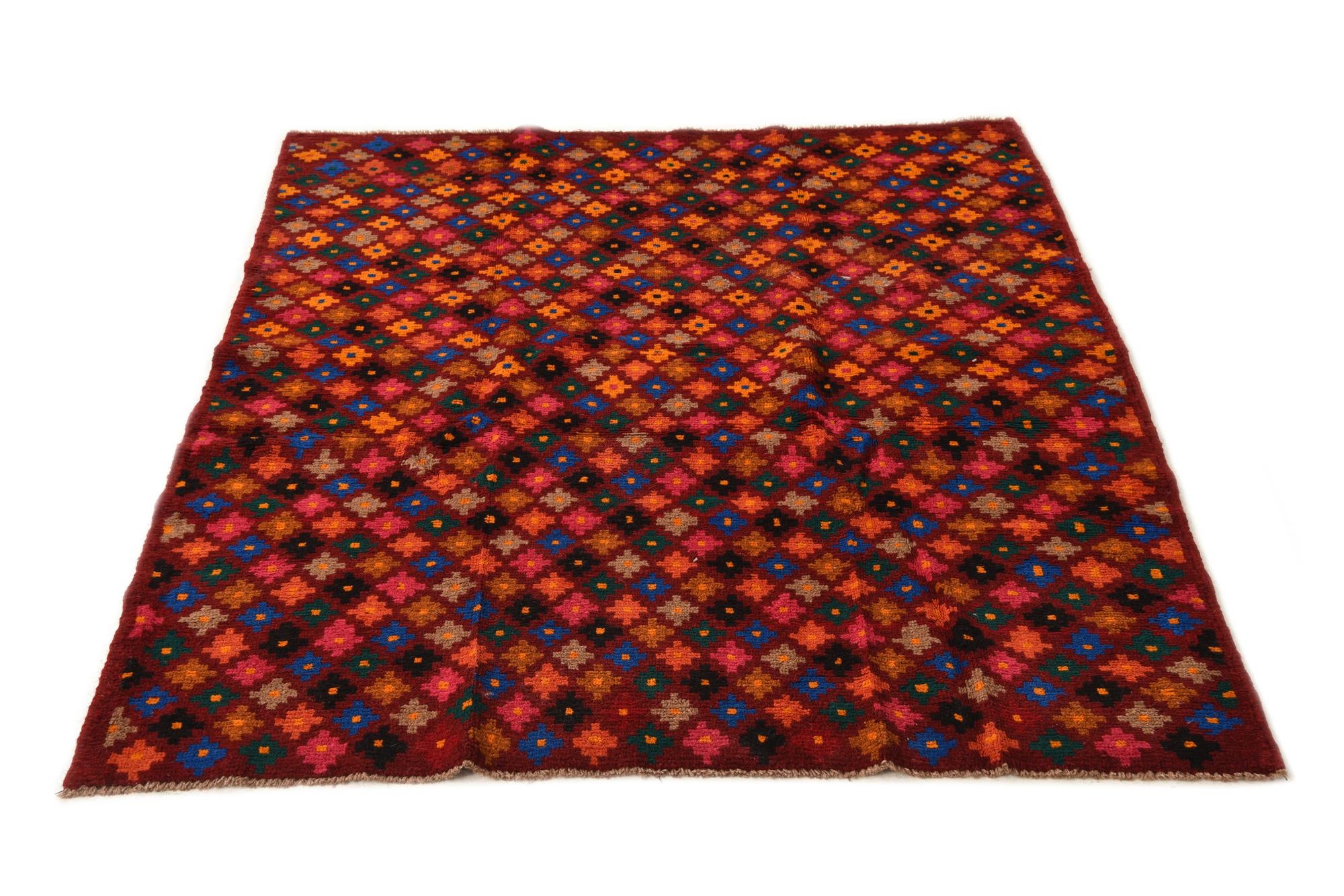 125cm x 170cm Hand Knotted Balouch Wool Rug
