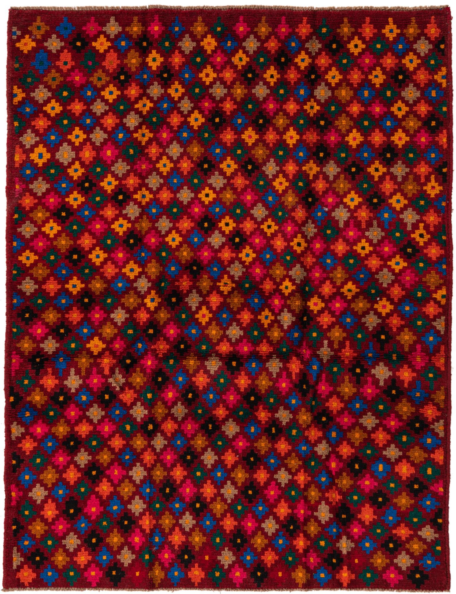 125cm x 170cm Hand Knotted Balouch Wool Rug