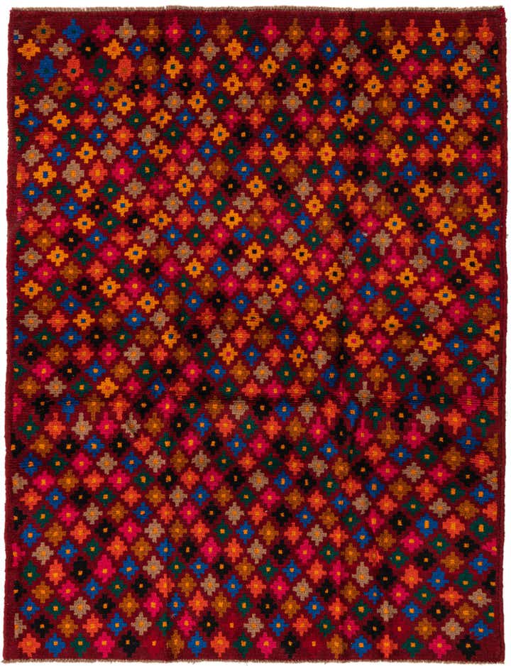 125cm x 170cm Hand Knotted Balouch Wool Rug
