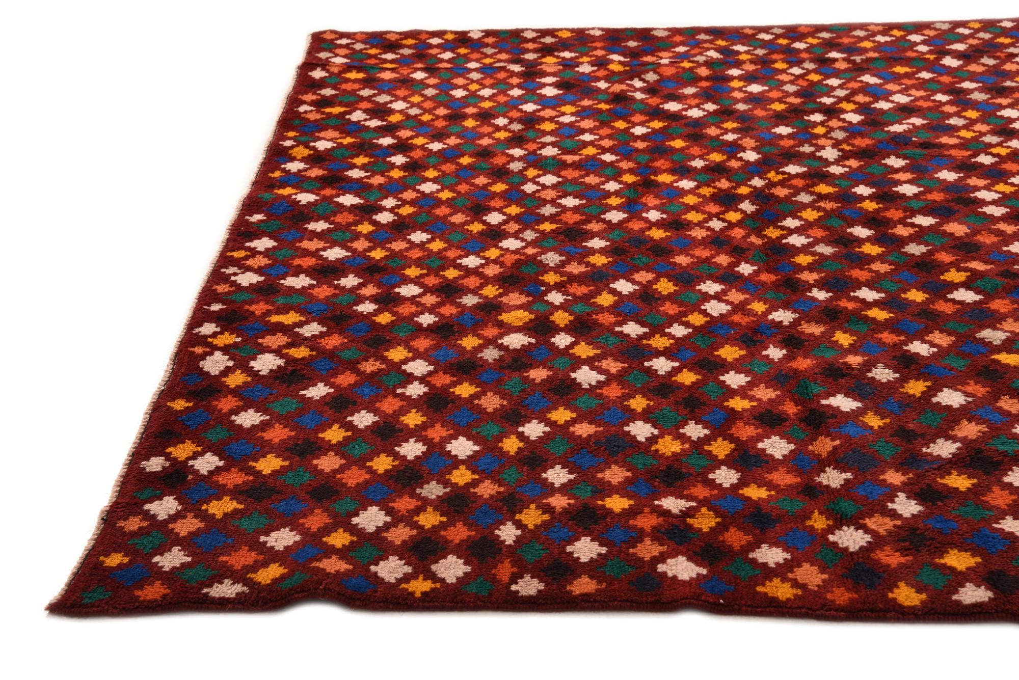 6' 9 x 9' 10 Hand Knotted Balouch Wool Rug