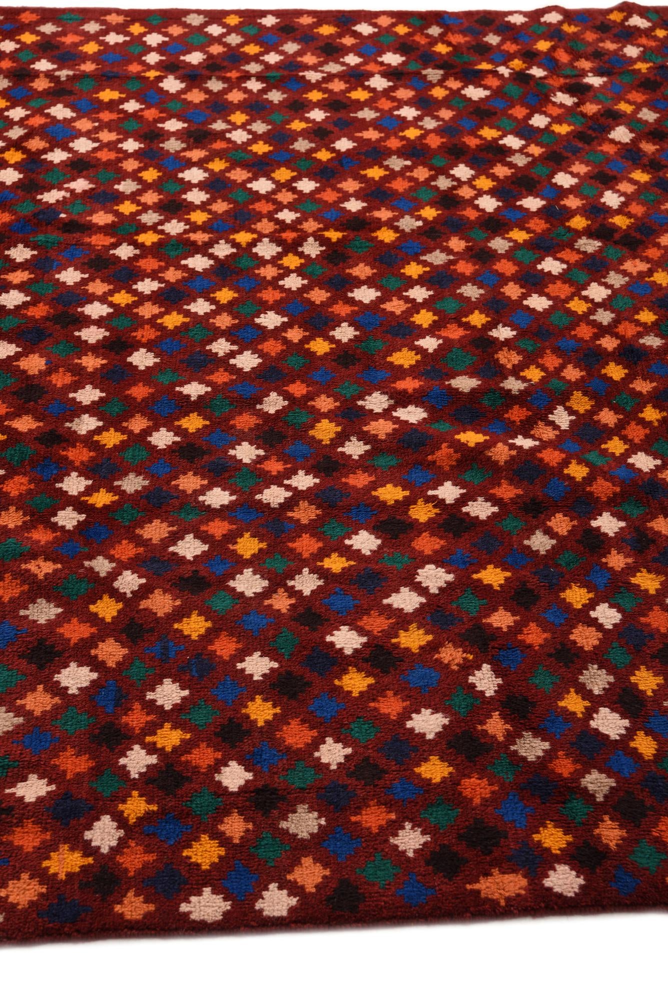 6' 9 x 9' 10 Hand Knotted Balouch Wool Rug