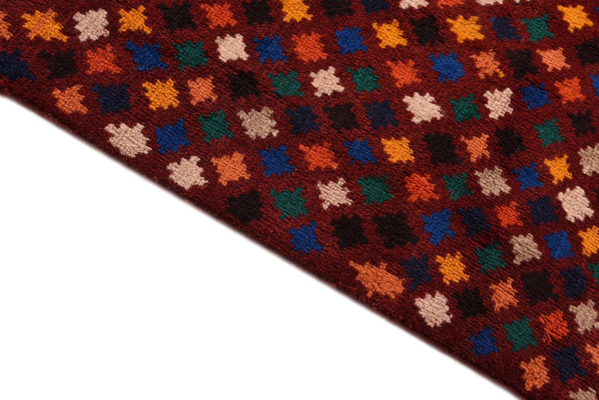 6' 9 x 9' 10 Hand Knotted Balouch Wool Rug