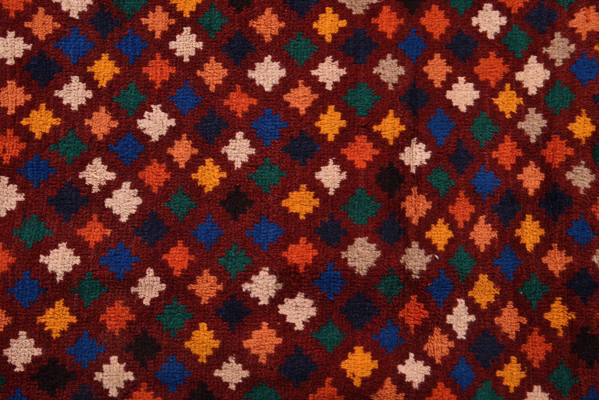 6' 9 x 9' 10 Hand Knotted Balouch Wool Rug