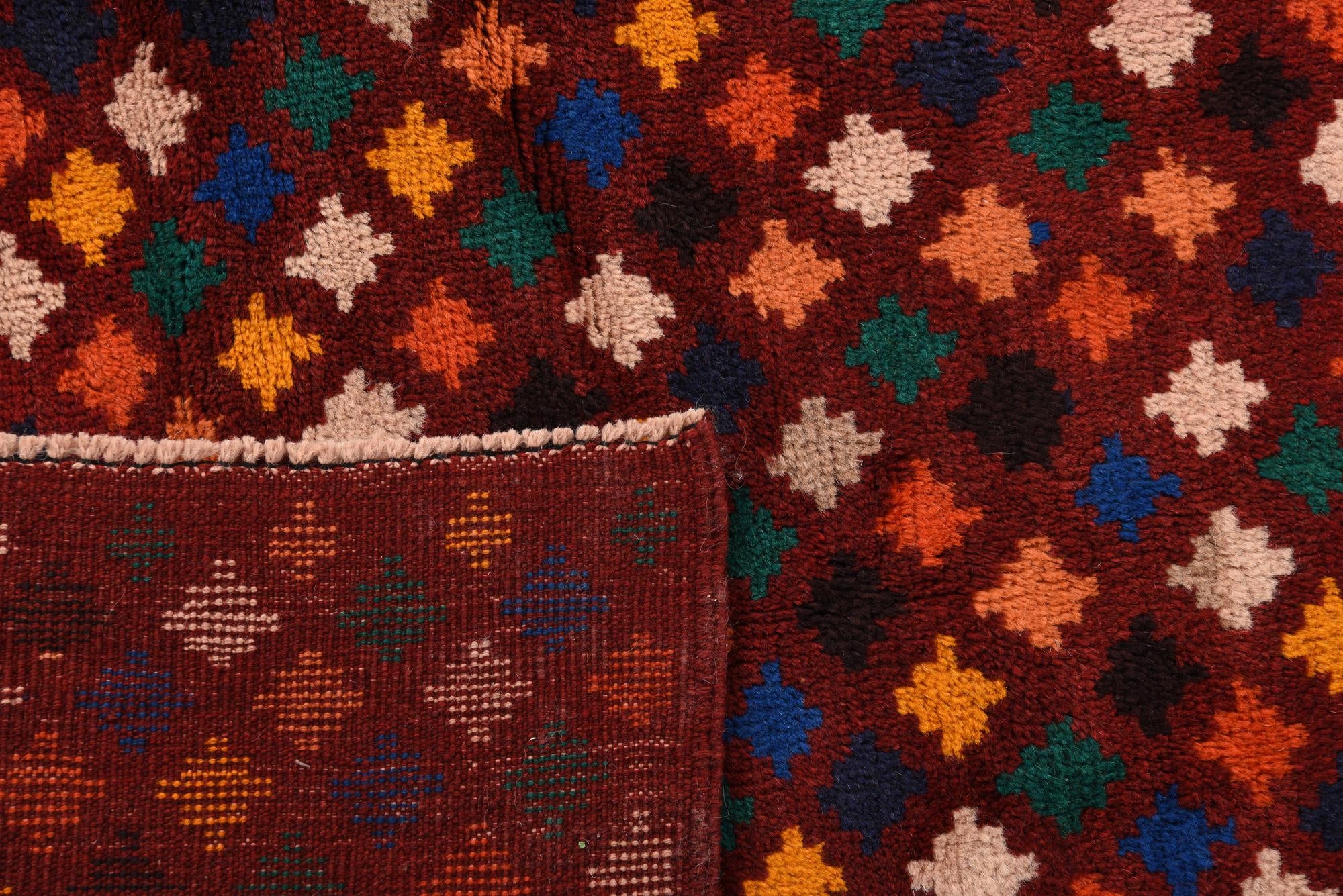 6' 9 x 9' 10 Hand Knotted Balouch Wool Rug