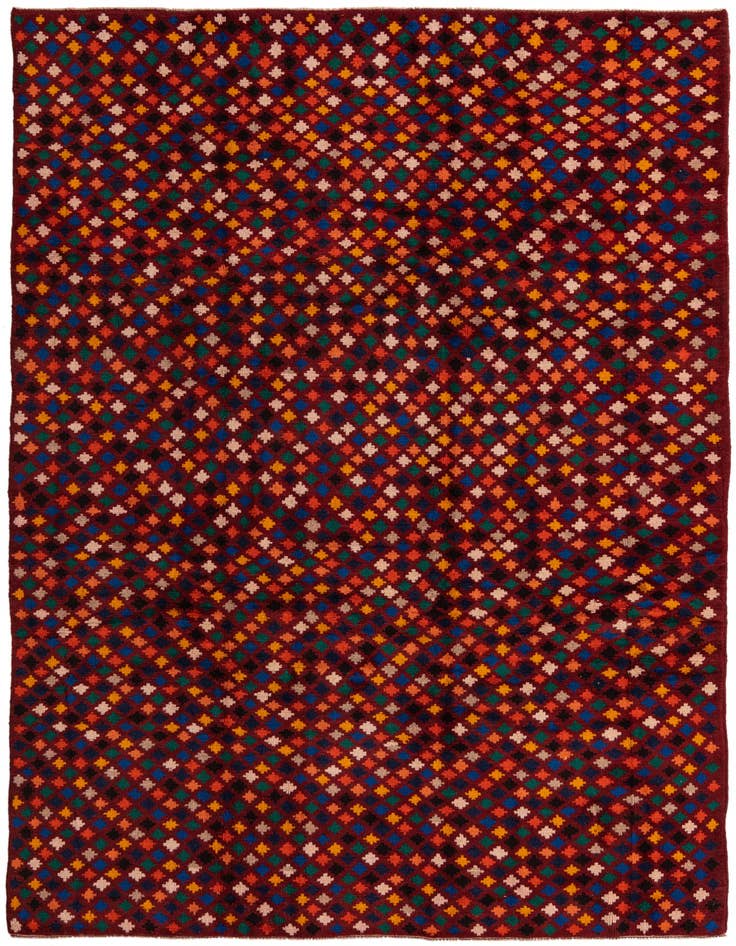 Detail image of 6' 9 x 9' 10 Hand Knotted Balouch Wool Rug