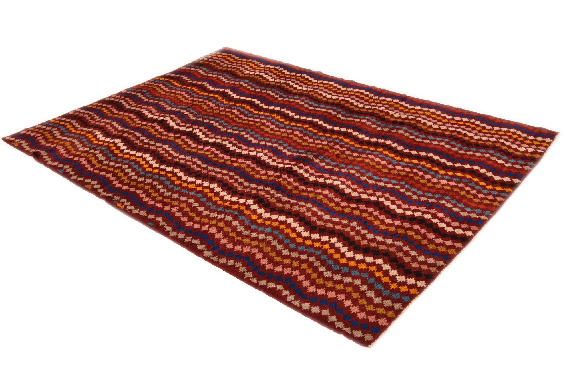 6' 9 x 9' 4 Hand Knotted Balouch Wool Rug