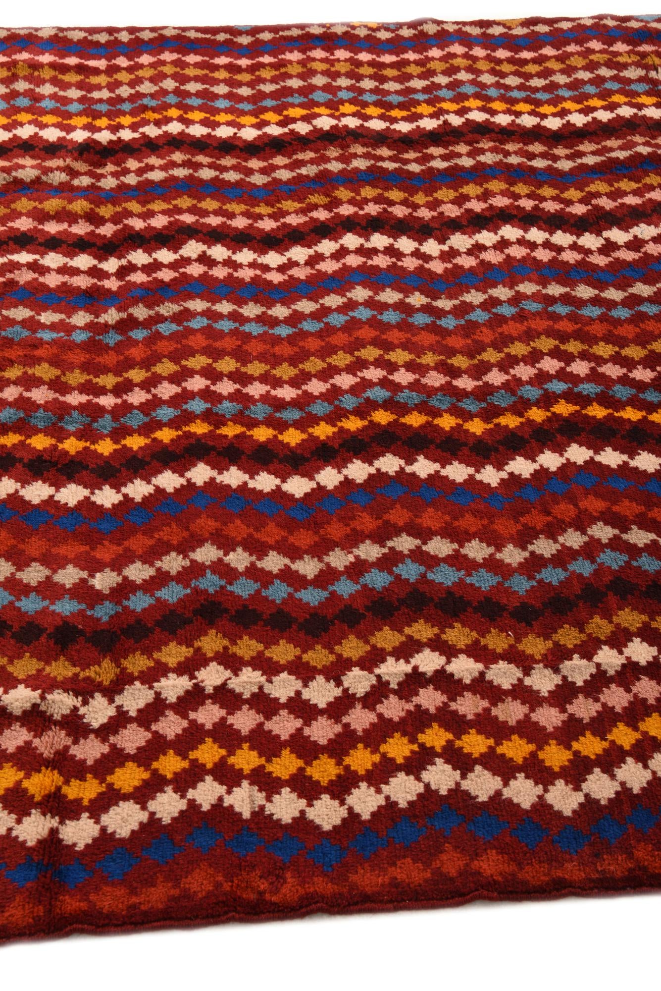 6' 9 x 9' 4 Hand Knotted Balouch Wool Rug