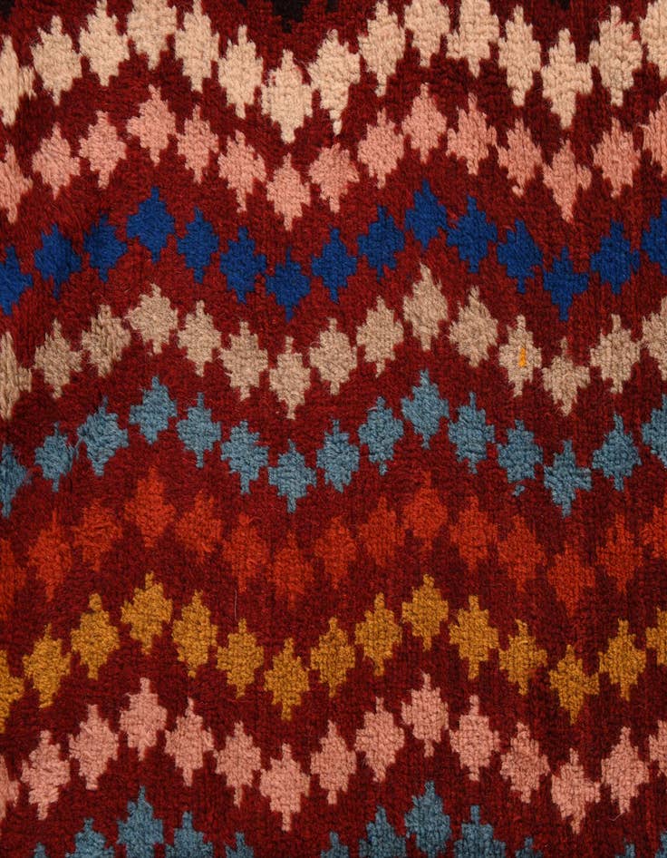 Detail image of 6' 9 x 9' 4  Hand Knotted Balouch Wool Rug