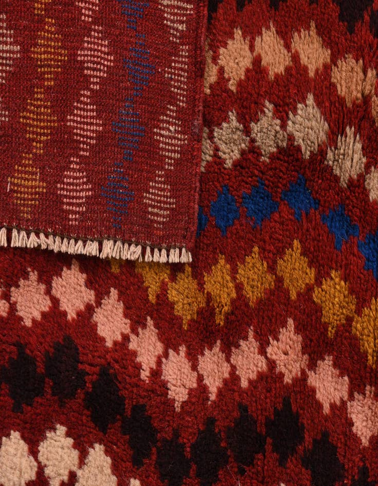 Detail image of 6' 9 x 9' 4  Hand Knotted Balouch Wool Rug