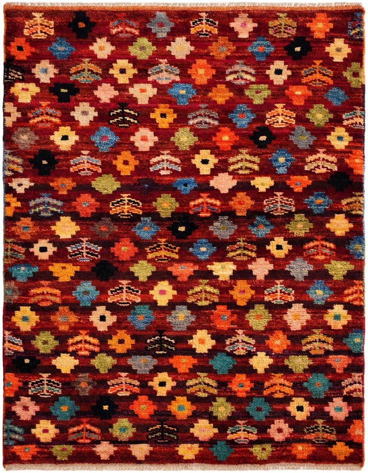 Detail image of 3' 4 x 5' 1 Hand Knotted Balouch Wool Rug