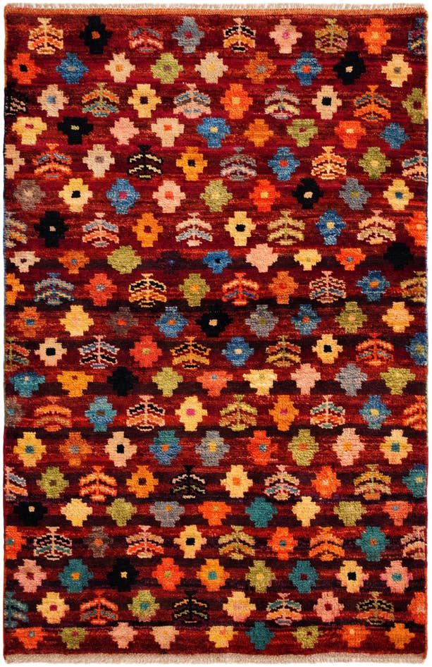 Detail image of 3' 4 x 5' 1 Hand Knotted Balouch Wool Rug