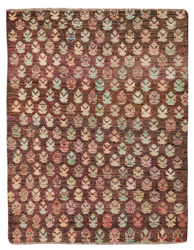 Detail image of 4' 1 x 5' 9 Hand Knotted Balouch Wool Rug