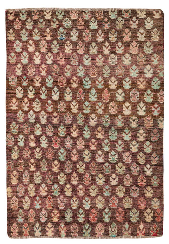 Detail image of 4' 1 x 5' 9 Hand Knotted Balouch Wool Rug