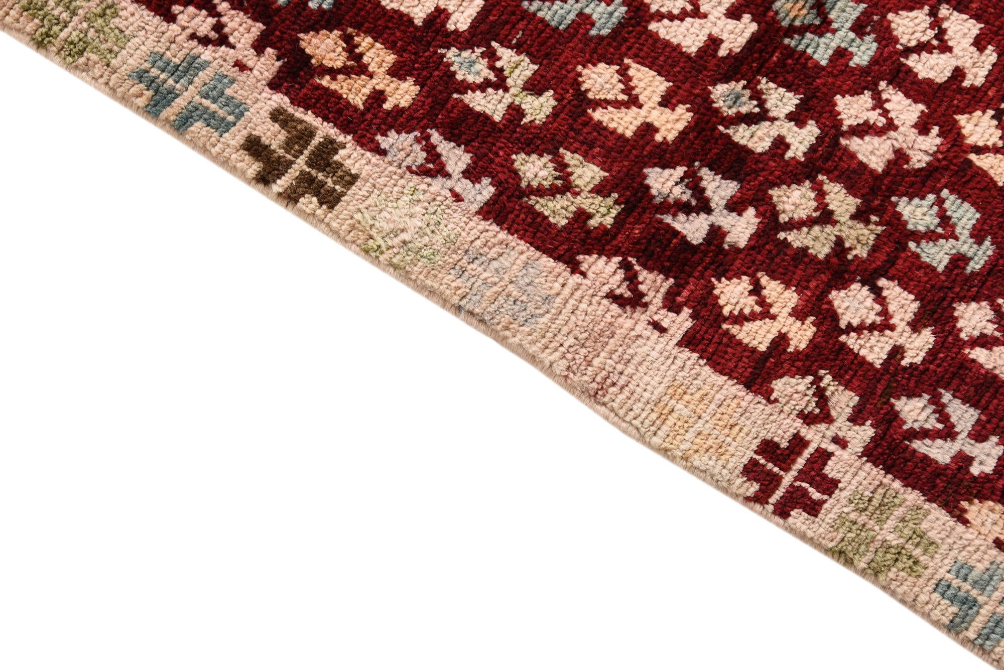 4' 1 x 6' 5 Hand Knotted Balouch Wool Rug