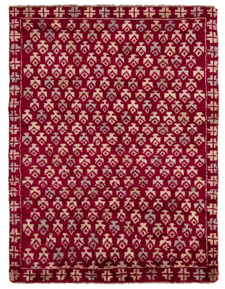 Detail image of 4' 1 x 6' 1 Hand Knotted Balouch Wool Rug