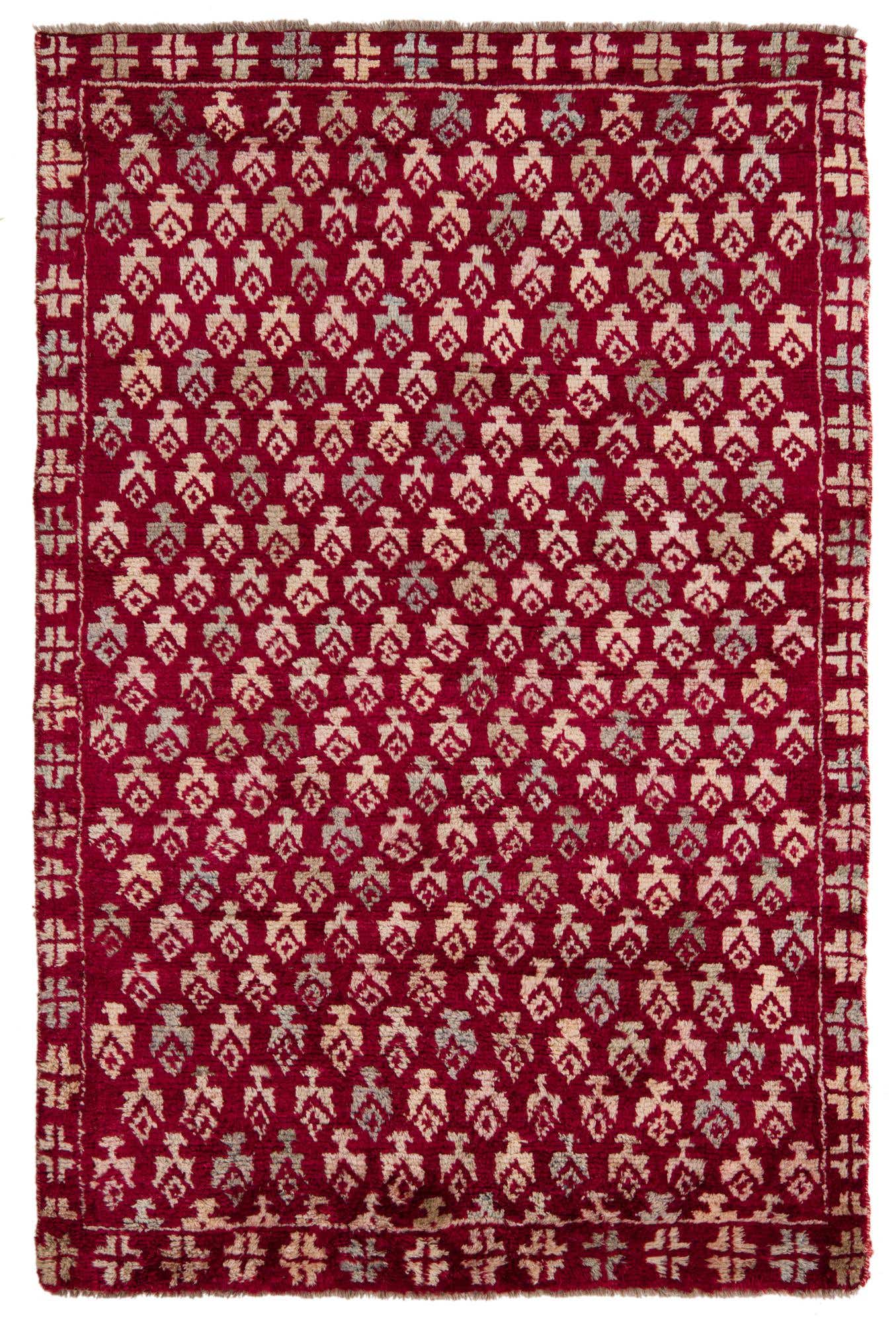 4' 1 x 6' 1 Hand Knotted Balouch Wool Rug