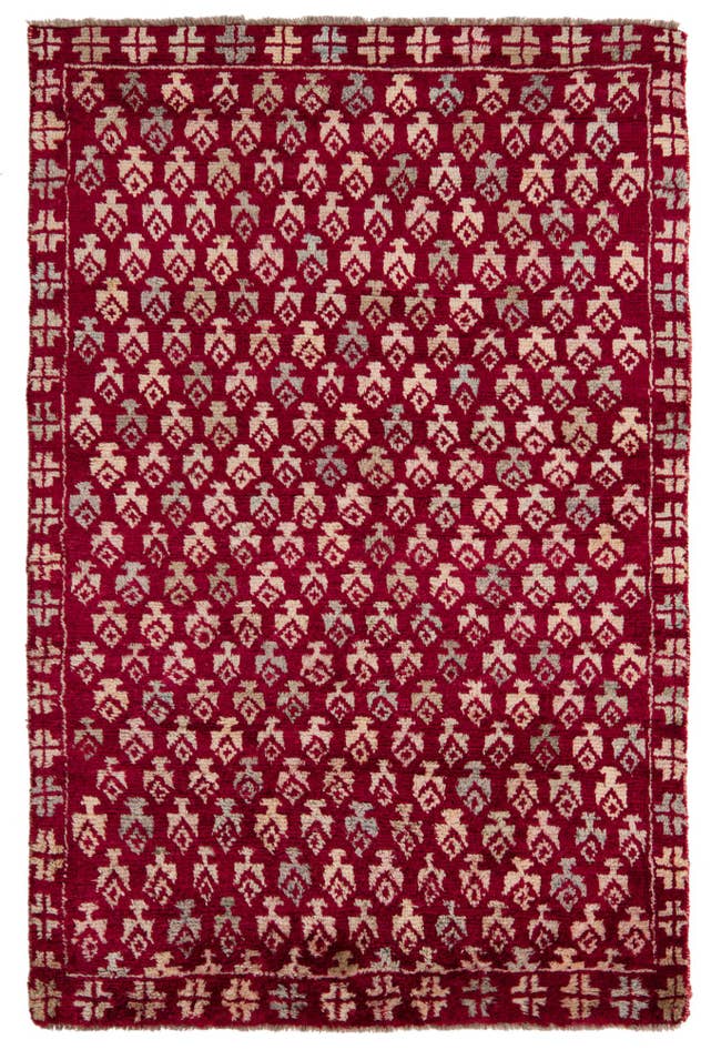 Detail image of 4' 1 x 6' 1 Hand Knotted Balouch Wool Rug