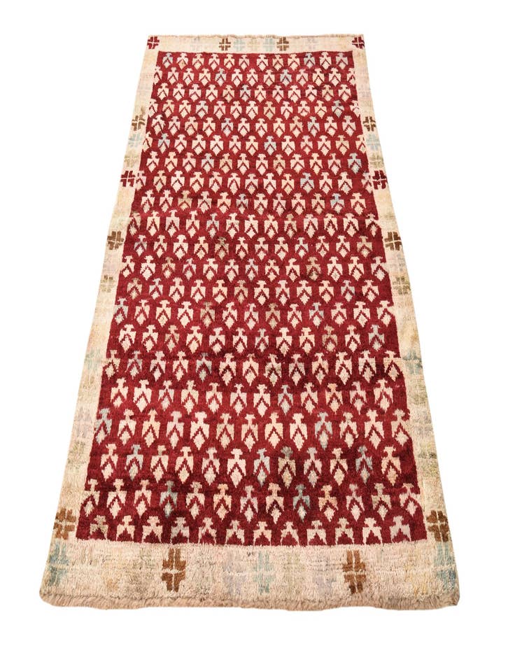 Detail image of 4' 2 x 6' 2  Hand Knotted Balouch Wool Rug