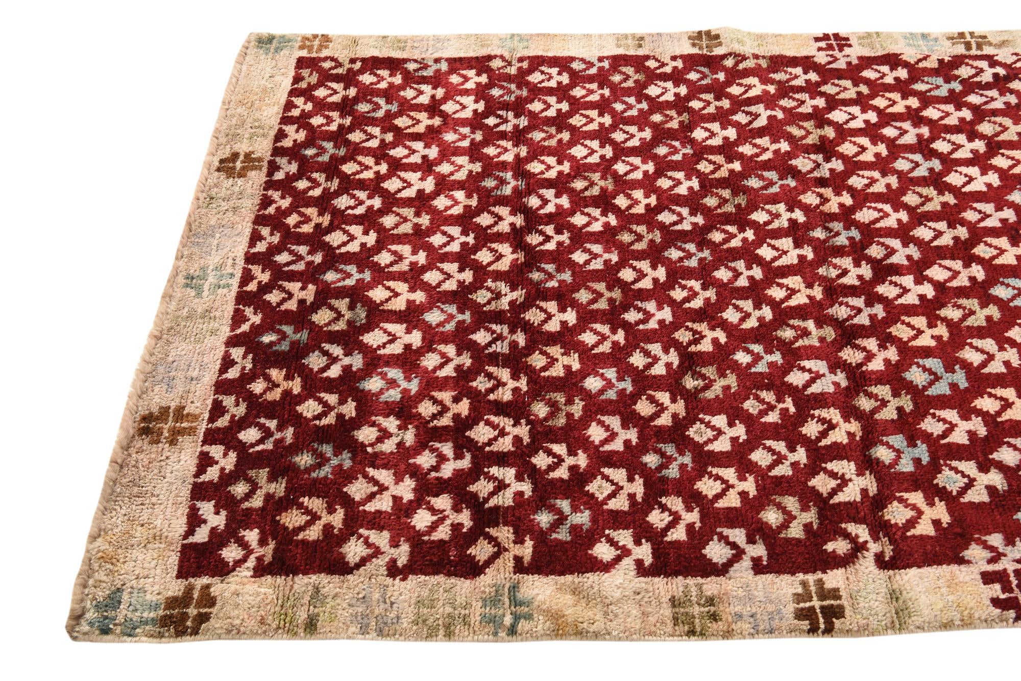 4' 2 x 6' 2 Hand Knotted Balouch Wool Rug