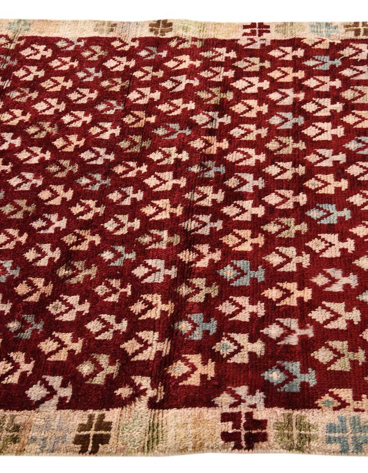 Detail image of 4' 2 x 6' 2  Hand Knotted Balouch Wool Rug
