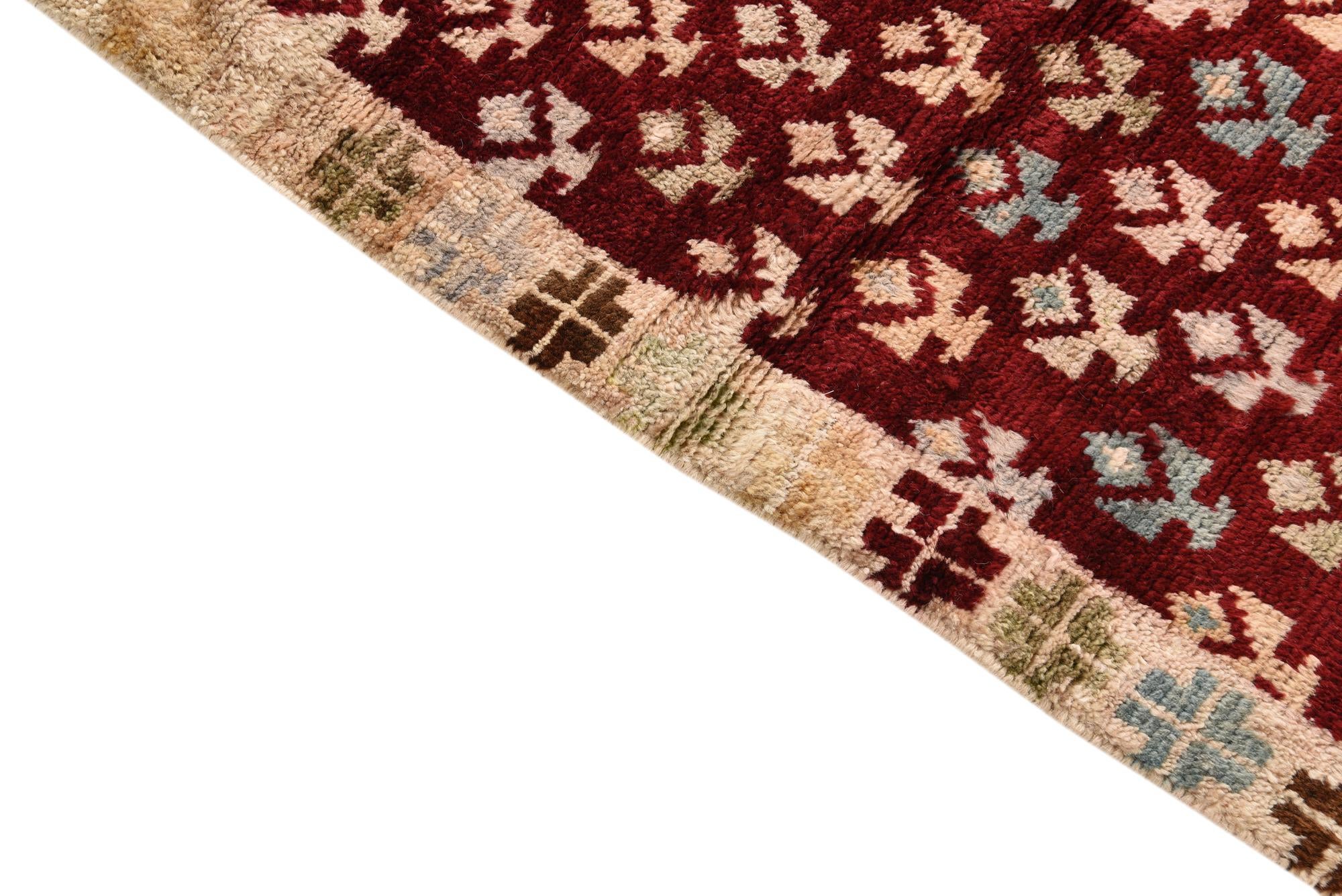 4' 2 x 6' 2 Hand Knotted Balouch Wool Rug