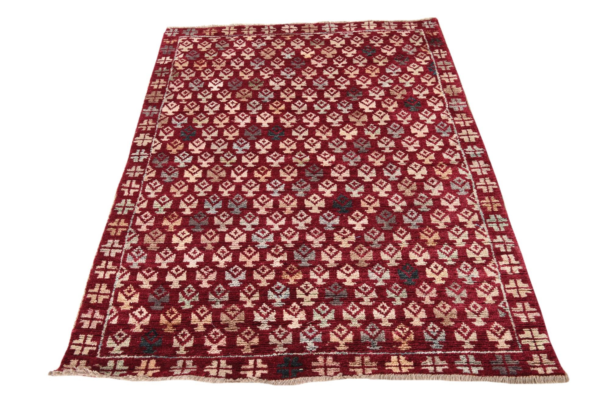 4' 1 x 5' 10 Hand Knotted Balouch Wool Rug