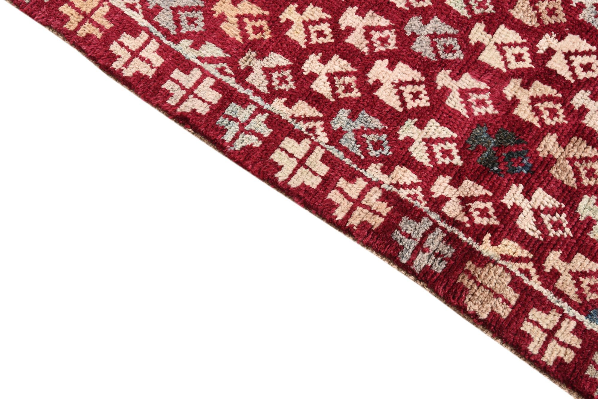 4' 1 x 5' 10 Hand Knotted Balouch Wool Rug