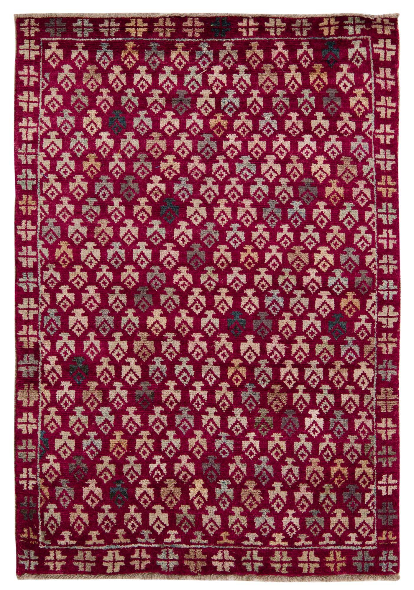 4' 1 x 5' 10 Hand Knotted Balouch Wool Rug