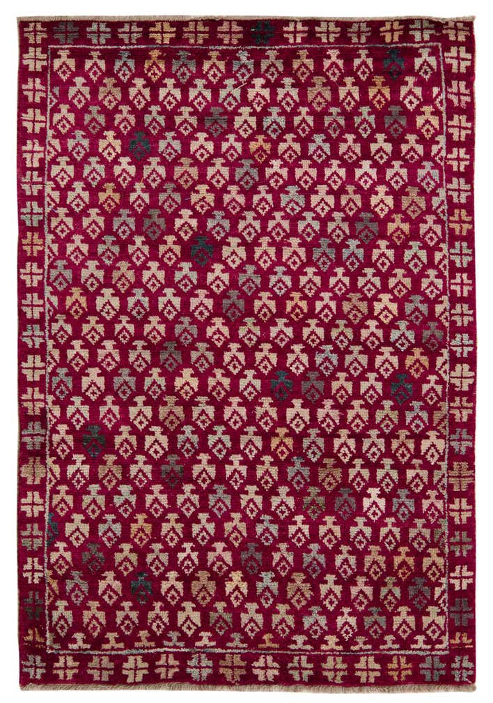 4' 1 x 5' 10 Hand Knotted Balouch Wool Rug