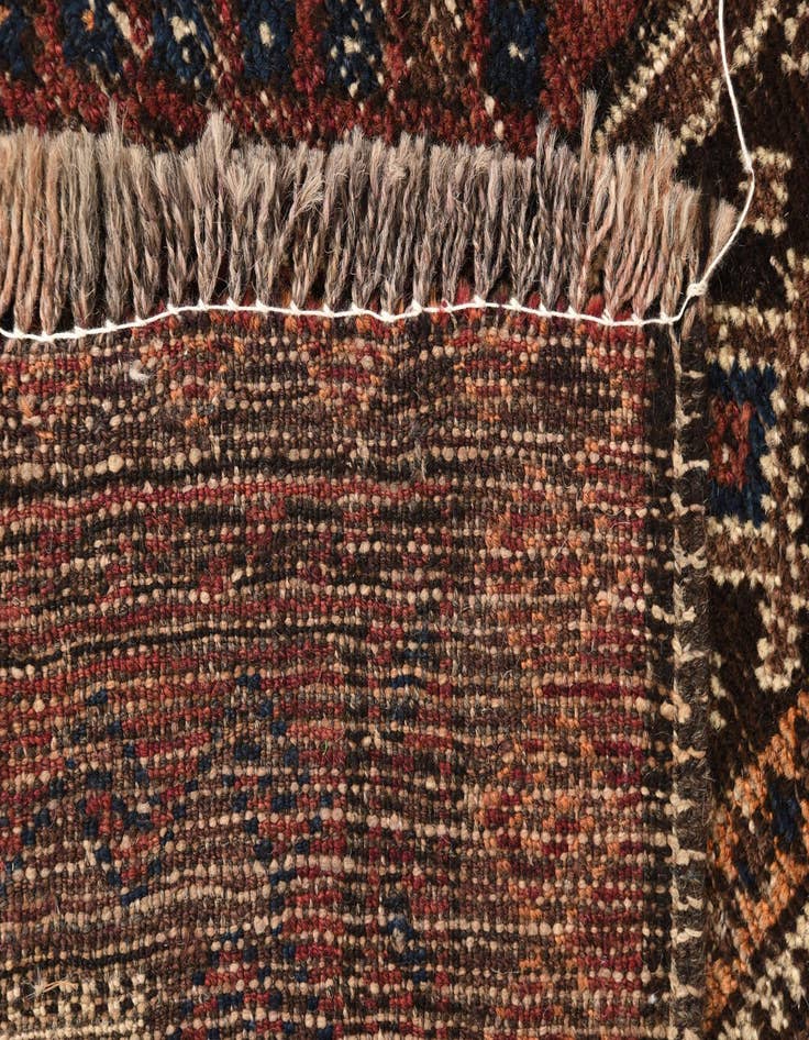 Detail image of 3' 4 x 4' 10  Hand Knotted Balouch Persian Wool Rug