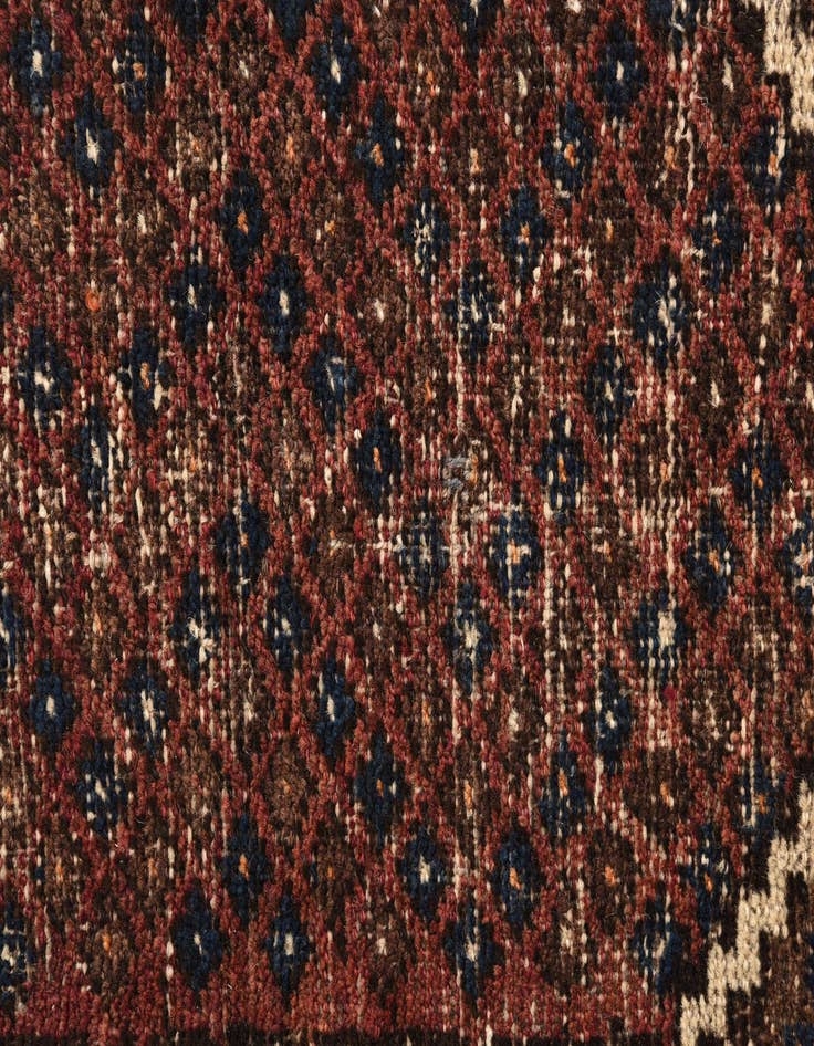 Detail image of 3' 4 x 4' 10  Hand Knotted Balouch Persian Wool Rug