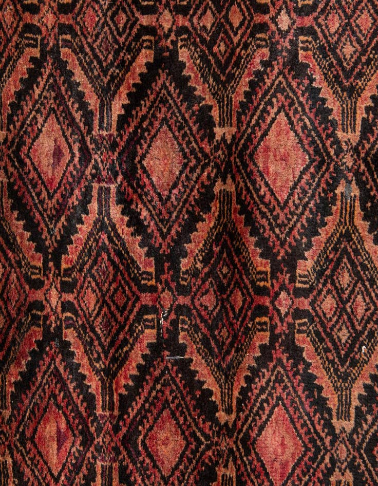 Detail image of 5' 9 x 9' 7  Hand Knotted Balouch Persian Wool Rug