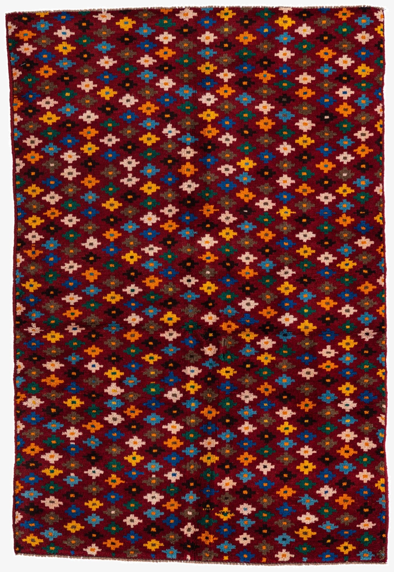 4' x 5' 9  Hand Knotted Balouch Wool Rug