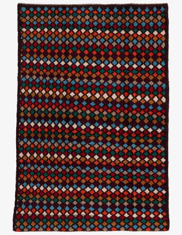 4' x 5' 9 Hand Knotted Balouch Wool Rug