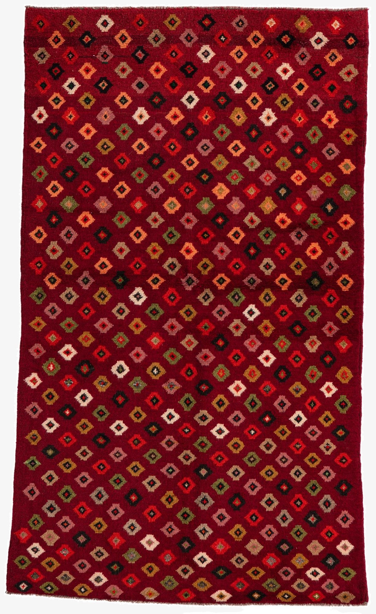 3' 9 x 6' 6  Hand Knotted Balouch Wool Rug