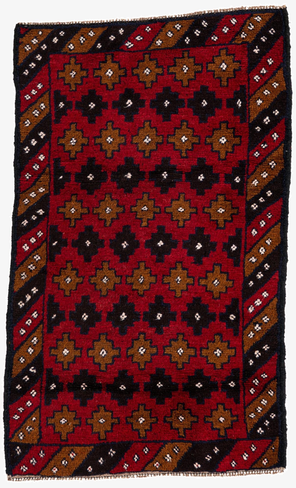 2' 9 x 4' 7  Hand Knotted Balouch Persian Wool Rug